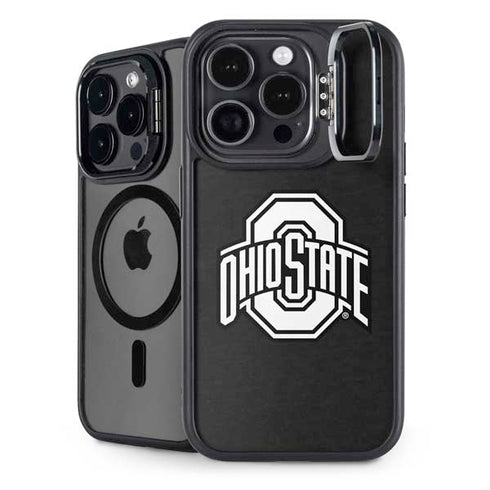 Ohio State University OSU Black iPhone 15 Pro Kickstand Case